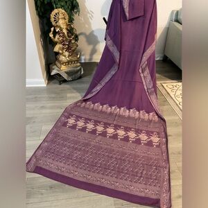 Indian Saree Pakistani Saree Bollywood Crape Silk
